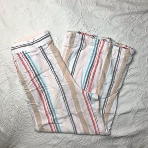 Cloth & Stone Wide Leg Striped Pants